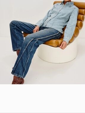 Rails Light Wash Denim Button-Up Shirt